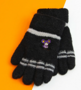 Детские перчатки    зимние XS (арт. 20-25-1) черный