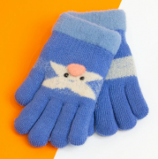 Перчатки  зимние для мальчиков и девочек XS (арт. 20-25-14) голубой