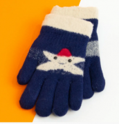 Перчатки  зимние для мальчиков и девочек XS (арт. 20-25-14) синий