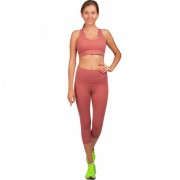 Комплект спортивный для фитнеса и йоги (лосины и топ) Zelart WX1177-QK1176 S розовый