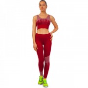 Комплект спортивный для фитнеса и йоги (лосины и топ) Zelart  SET2201 L красный