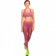 Комплект спортивний для фітнесу та йоги (лосини та топ) Zelart WX5009-CK5611 S рожевий