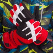 Перчатки горнолыжные теплые детские Zelart SP-Sport C-917 размер M-L красный-черный