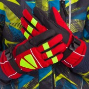 Перчатки горнолыжные теплые детские Zelart SP-Sport C-0533 размер L-XL черный-красный