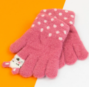 Перчатки для малышей  XS (арт. 21-7-3а) розовый