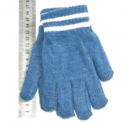 Детские двойные перчатки для мальчика XS (арт. 18-5-54) синий