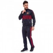 Костюм спортивный футбольный мужской BARCELONA LIDONG (LD-6130-BS3) 2XL Черный-Красный