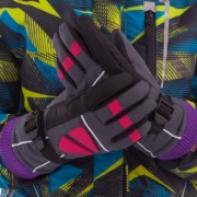 Перчатки горнолыжные теплые детские Zelart SP-Sport C-0533 размер M-L черный-серый