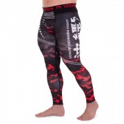Компрессионные штаны тайтсы для спорта VNM OKINAWA (9604) M Черный-красный