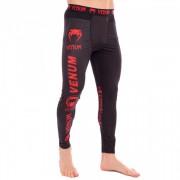 Компресійні штани тайтси для спорту VNM LOGOS (CO-8221) M Чорно-червоний