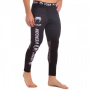 Компрессионные штаны тайтсы для спорта VNM LOGOS (CO-8221) 2XL Черный-белый