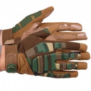 Перчатки тактические с закрытыми пальцами SP-Sport BC-8799 р-р L, Камуфляж Woodland