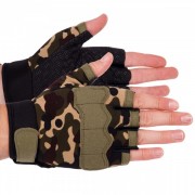 Тактические перчатки с открытыми пальцами SP-Sport BC-8789 р-р L Камуфляж