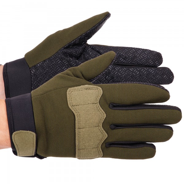 Тактичні рукавички із закритими пальцями SP-Sport BC-8791 р-р L Оливковий