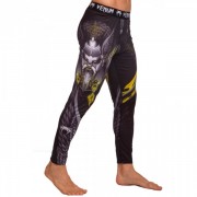 Компрессионные штаны тайтсы для спорта VNM VIKING (CO-8229) M Черный-серый-желтый
