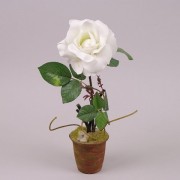Декорация роза белая Flora 7461