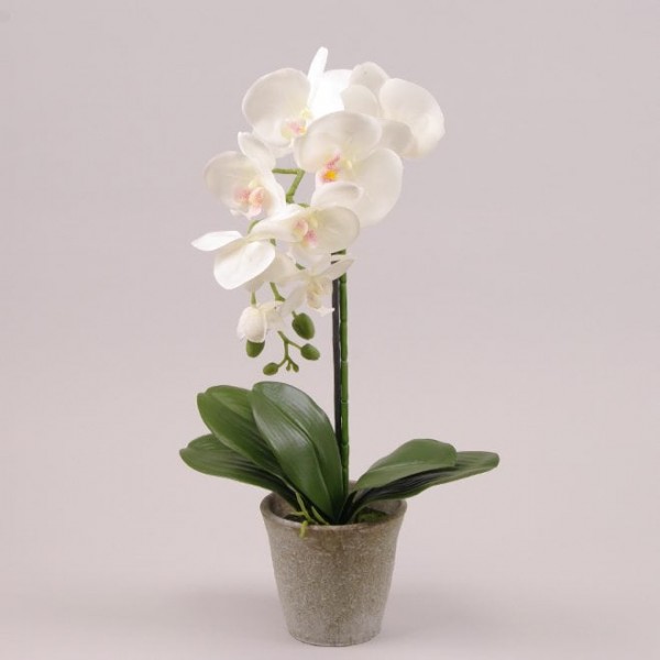 Штучна Орхідея Flora в горщику 55 см. 72681