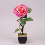 Декорация роза розовая Flora 7457
