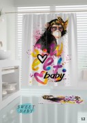 Шторка в ванную Beytug tekstile 180х200 tropik sweet baby микс цветов полиэстер арт. 9980244