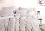 Комплект постельного белья KOLOCO полуторный светло-серый фланель/хлопок арт. 06-205-2