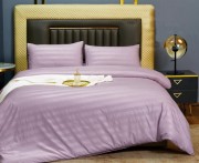 Комплект полуторного постельного белья Cotton home  светло-розовый сатин страйп арт. UT-24-15-20-2