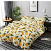 Комплект постельного белья Love you полуторный ананас микс цветов поплин арт. 203010