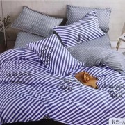 Комплект постельного белья Family двуспальный Полоса синий бязь голд арт. 9981908