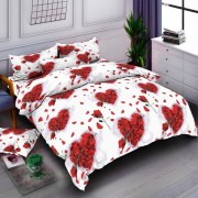 Комплект постельного белья Family двуспальный Сердца красные цветной бязь голд арт. 9985025