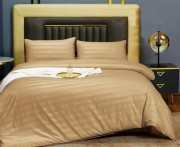 Комплект постельного белья двуспальный Cotton home с  кремовый сатин страйп арт. UT-24-18-20-7