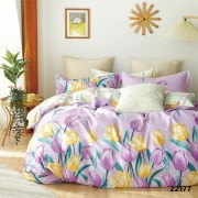 Комплект постельного белья Viluta двуспальный Цветной тюльпаны ранфорс арт. 22177