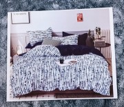 Комплект постельного белья Luna Home полуторный полосочка сине-белый хлопок арт. 9984766