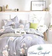 Комплект постільної білизни Home comfort двоспальний мікс квітів бавовна арт. 9983042 DV