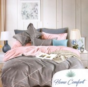 Комплект постільної білизни Home comfort двоспальний мікс квітів бавовна арт. 9983049 DV