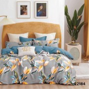 Комплект постельного белья Viluta двуспальный Листья цветной ранфорс арт. 22184