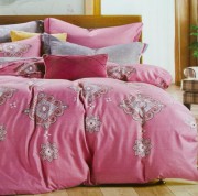 Комплект постельного белья Home comfort евро микс цветов хлопок арт. 9983191 EU