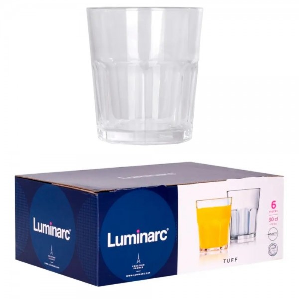 Набор стаканов MLM-Q2244 Luminarc Tuff 300мл низкие (6шт)