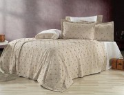 Комплект постельного белья Cotton area евро сатин бежевый арт. 9985149