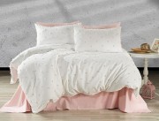 Комплект постельного белья Cotton area евро Point пудровый сатин арт. 9985146