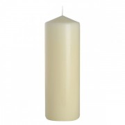 Свеча цилиндр Flora 8х25 см. кремовая 27207