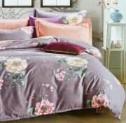 Комплект постельного белья Home comfort евро микс цветов хлопок арт. 9983189 EU