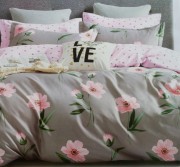 Комплект постільної білизни Home comfort мікс квітів сатин арт. 9983202 EU