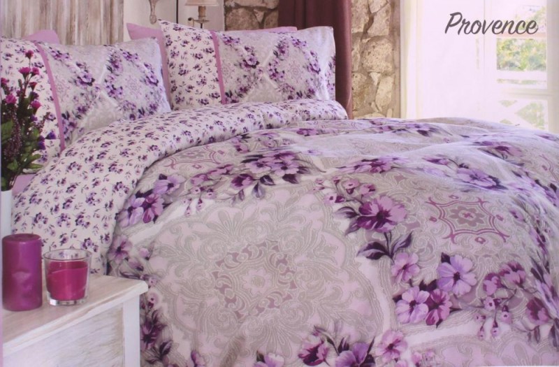 Комплект постільної білизни Ozdilek Туреччина євро шовк фіолетовий арт. 9980558