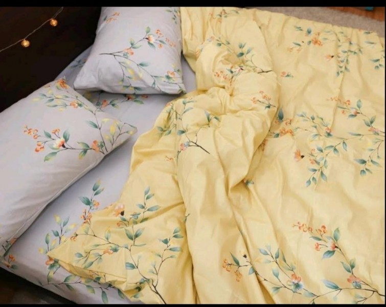 Комплект постільної білизни ТМ Україночка двоспальний royal coton квіти арт. 9984590