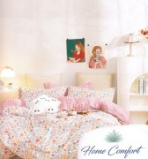 Комплект постільної білизни Home comfort сімейний мікс квітів бавовна арт. 9983032 FM
