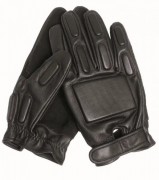 Перчатки тактические кожаные Черные Mil-Tec Sec Handschuhe Leder M Schwarz (12501002-010-M)