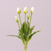 Букет Тюльпанов из латекса белый Flora 73235