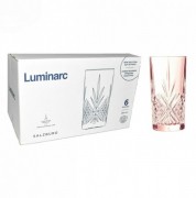 Набір склянок Зальцбург рожевий 380мл 6шт Luminarc P9166