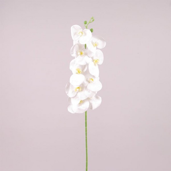 Квітка Фаленопсис з латексу біла Flora 73006