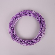 Вінок із лози фіолетовий 30 см. Flora 39026