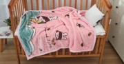 Плед Cotton home 110х140 подвійний дитячий Кролик рожевий велсофт арт. СН-1282-50-1